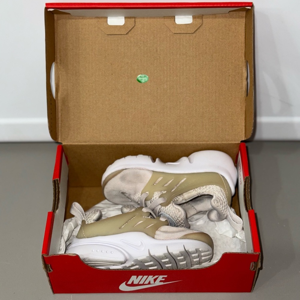 Nike Tan and White Athletic Shoes